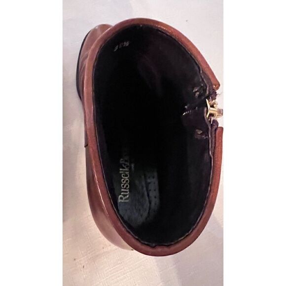 Russell & Bromley Tan Tassal Brown Leather Chelsea side zip boots side 9 EU 39.5 - Picture 8 of 12